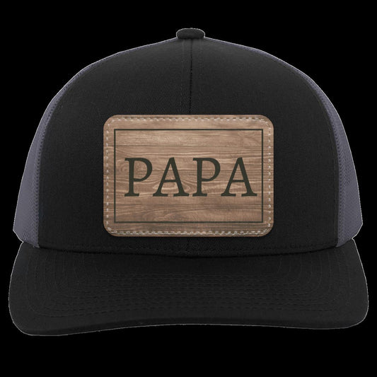 PAPA - Wooden Patch Hat