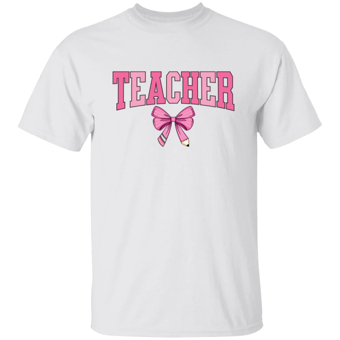 Teacher Pink Bow Apparel