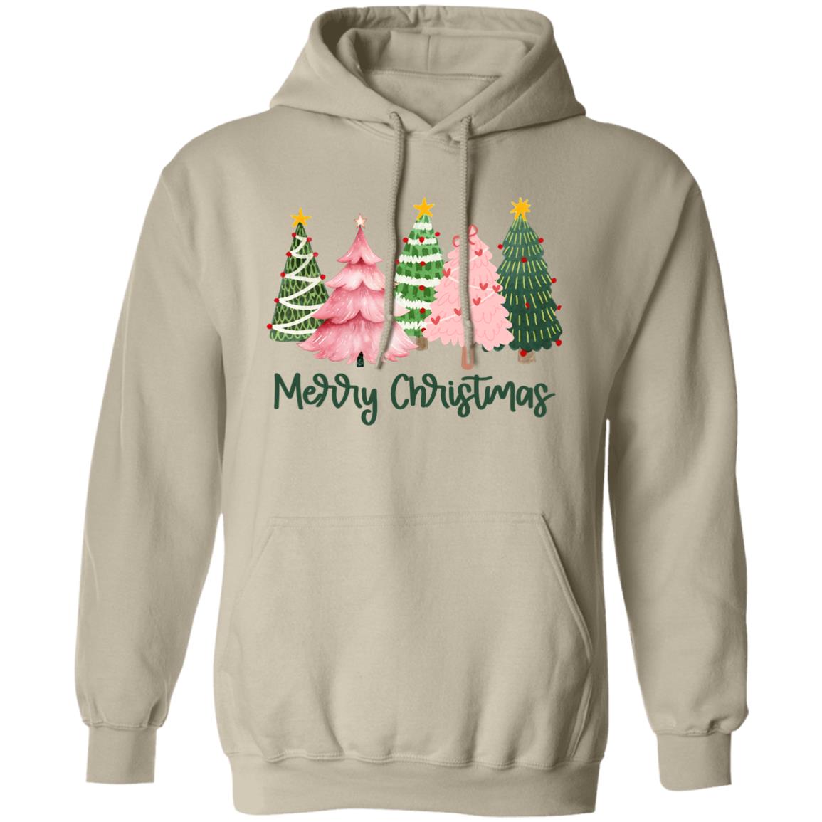 Merry Christmas Trees Pink Christmas