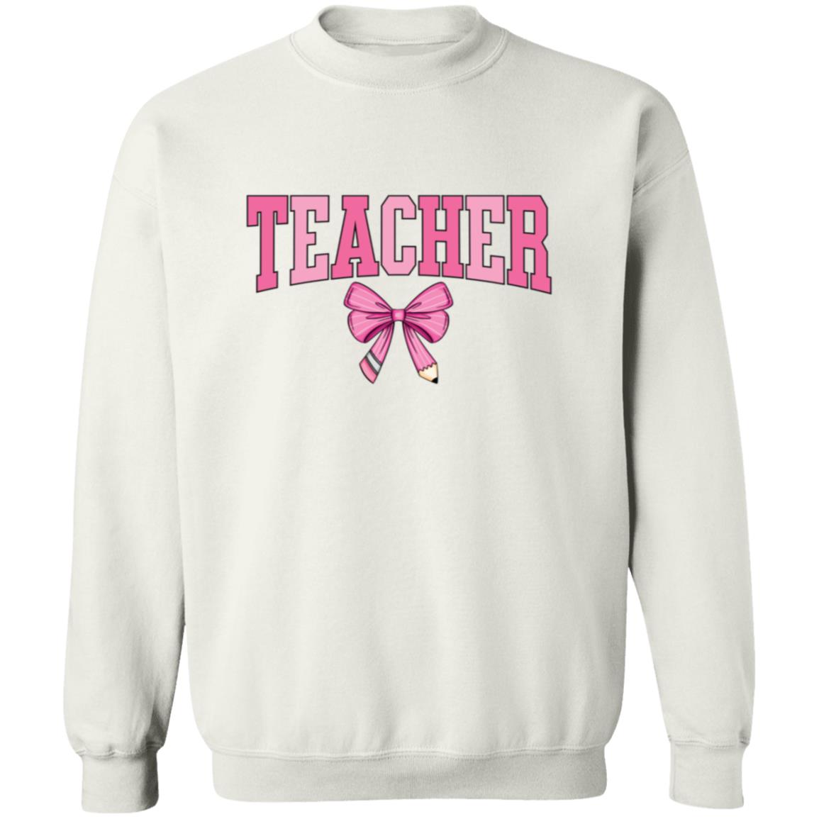 Teacher Pink Bow Apparel
