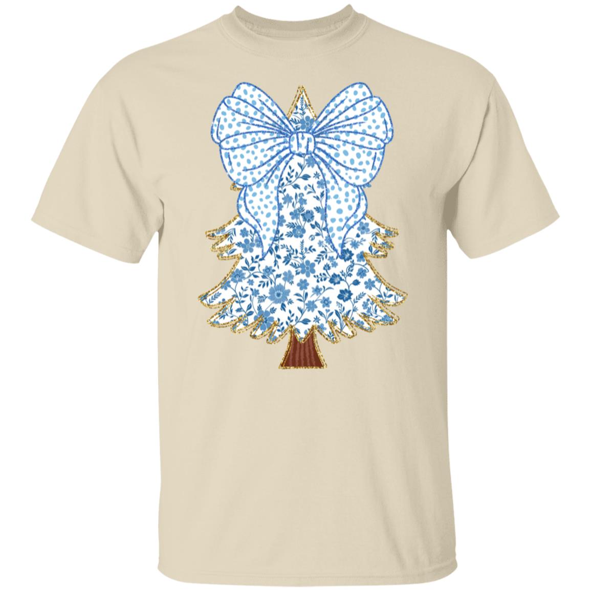 Glitter Blue Coquette Christmas Tree