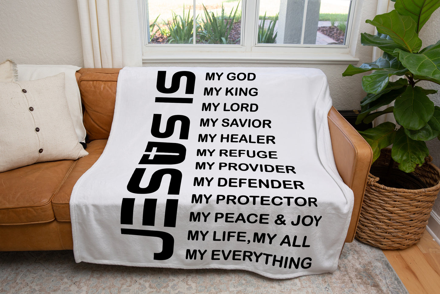 Jesus Is My God Blanket