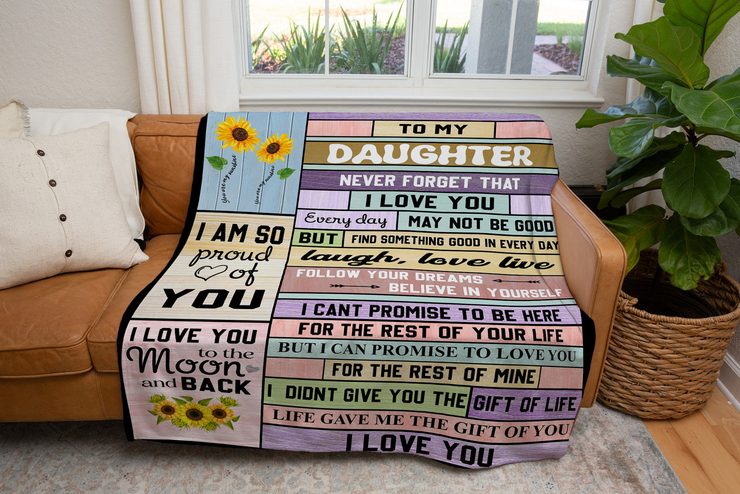 To My Daughter | Never Forget Blanket