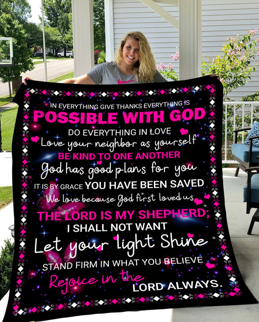 Possible With God Blanket