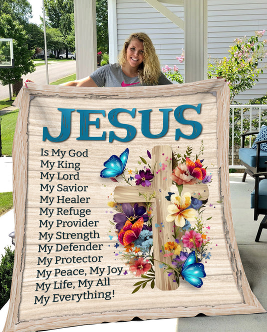 Jesus Is My God Blanket