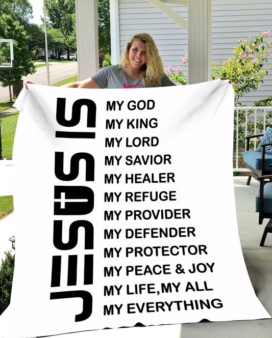 Jesus Is My God Blanket