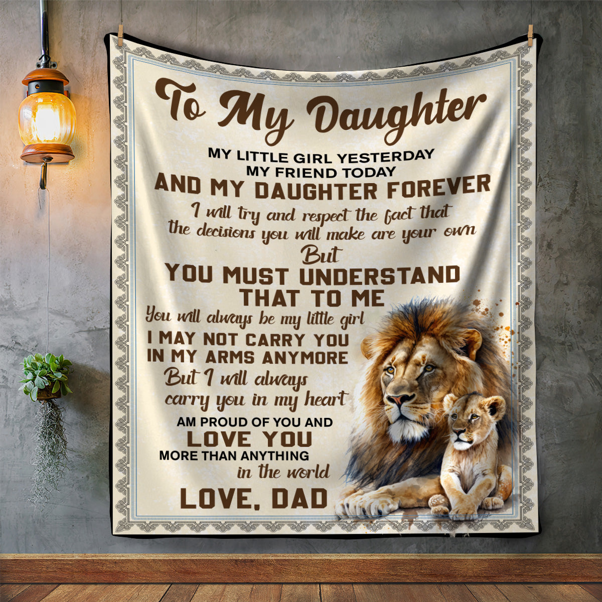 To My Daughter | Proud of You Blanket