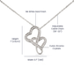 “To My Wife - A Journey of Love Message Card” Heart-to-heart Pendant Necklace