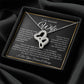 “To My Wife - A Journey of Love Message Card” Heart-to-heart Pendant Necklace