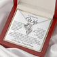 “To My Wife - A Journey of Love Message Card” Heart-to-heart Pendant Necklace
