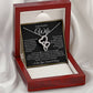 “To My Wife - A Journey of Love Message Card” Heart-to-heart Pendant Necklace
