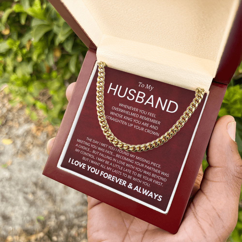 To My Husband : Fate : Cuban Link Chain