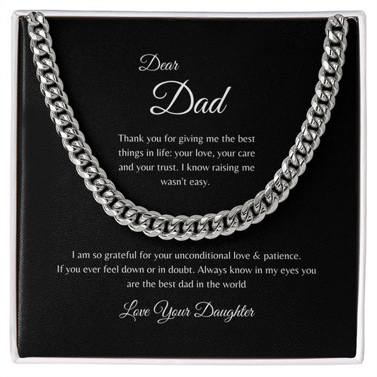 Dear Dad | Cuban Link Chain