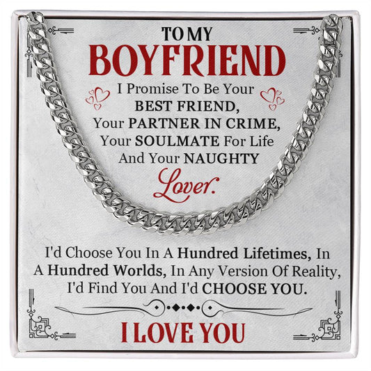 To My Boyfriend | I Promise | Cuban Link Chain