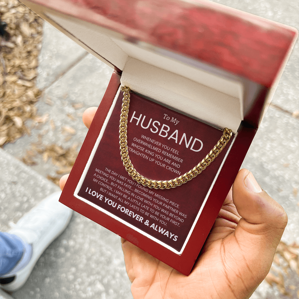 To My Husband : Fate : Cuban Link Chain