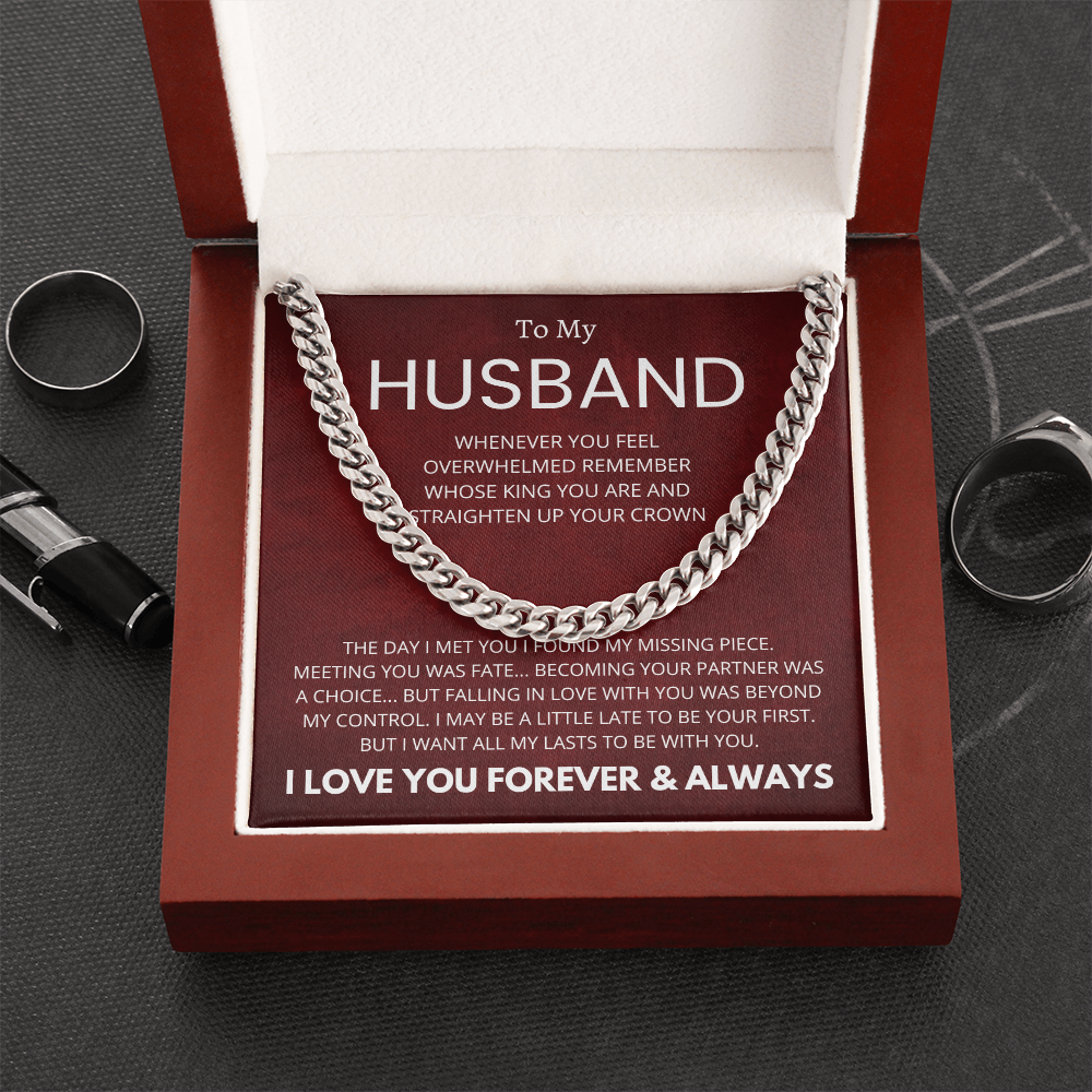 To My Husband : Fate : Cuban Link Chain