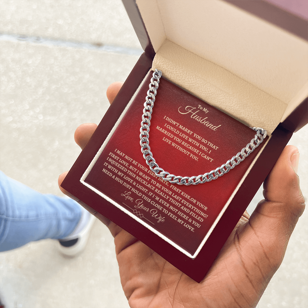 To My Husband : RG : Cuban Link Chain