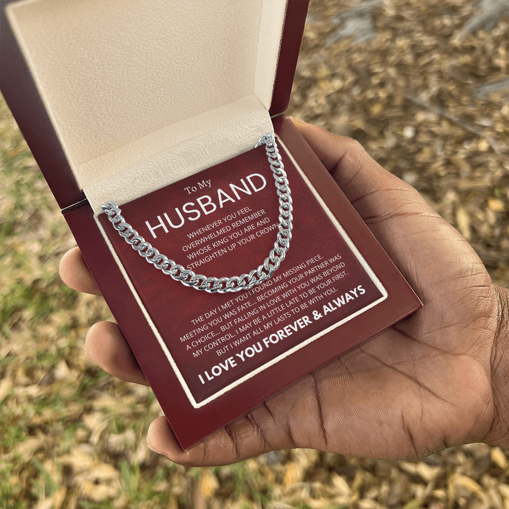 To My Husband : Fate : Cuban Link Chain