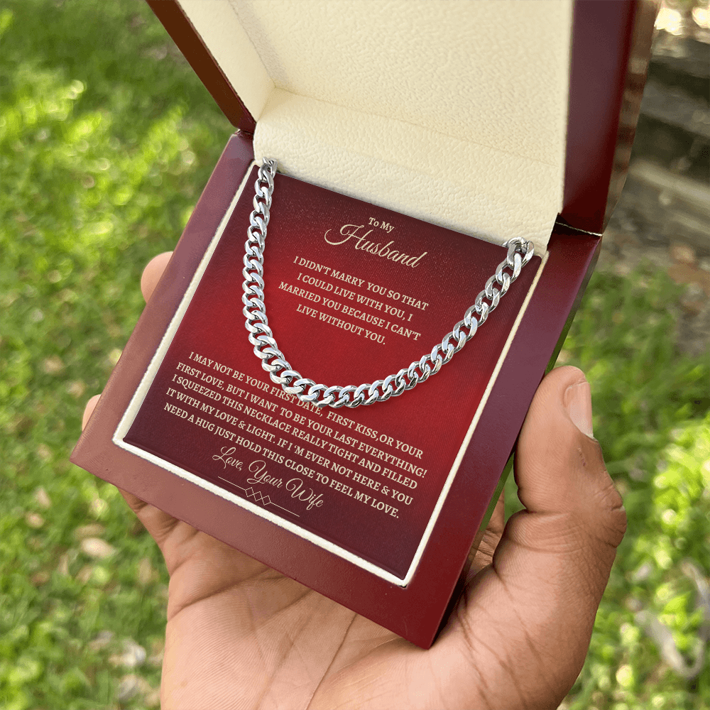 To My Husband : RG : Cuban Link Chain