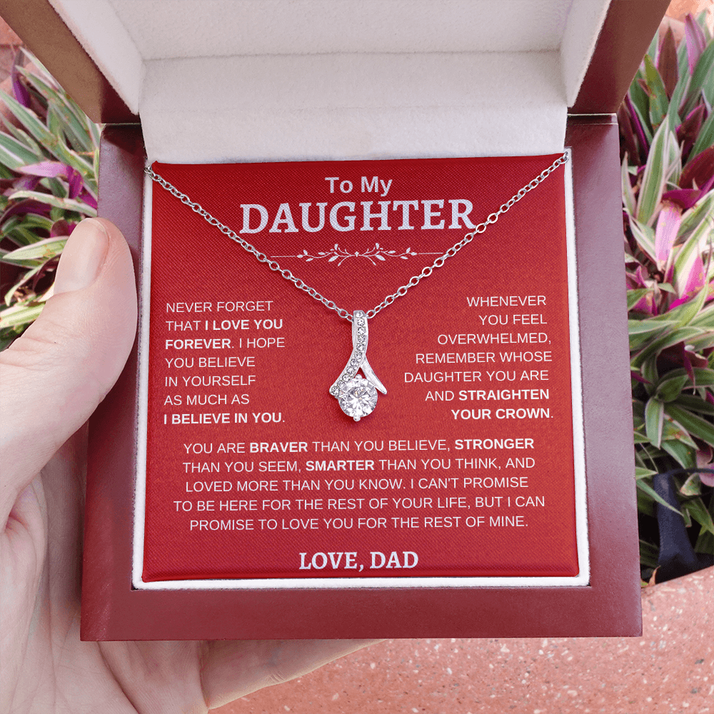 To My Daughter , Love Dad RW : Alluring Beauty Necklace