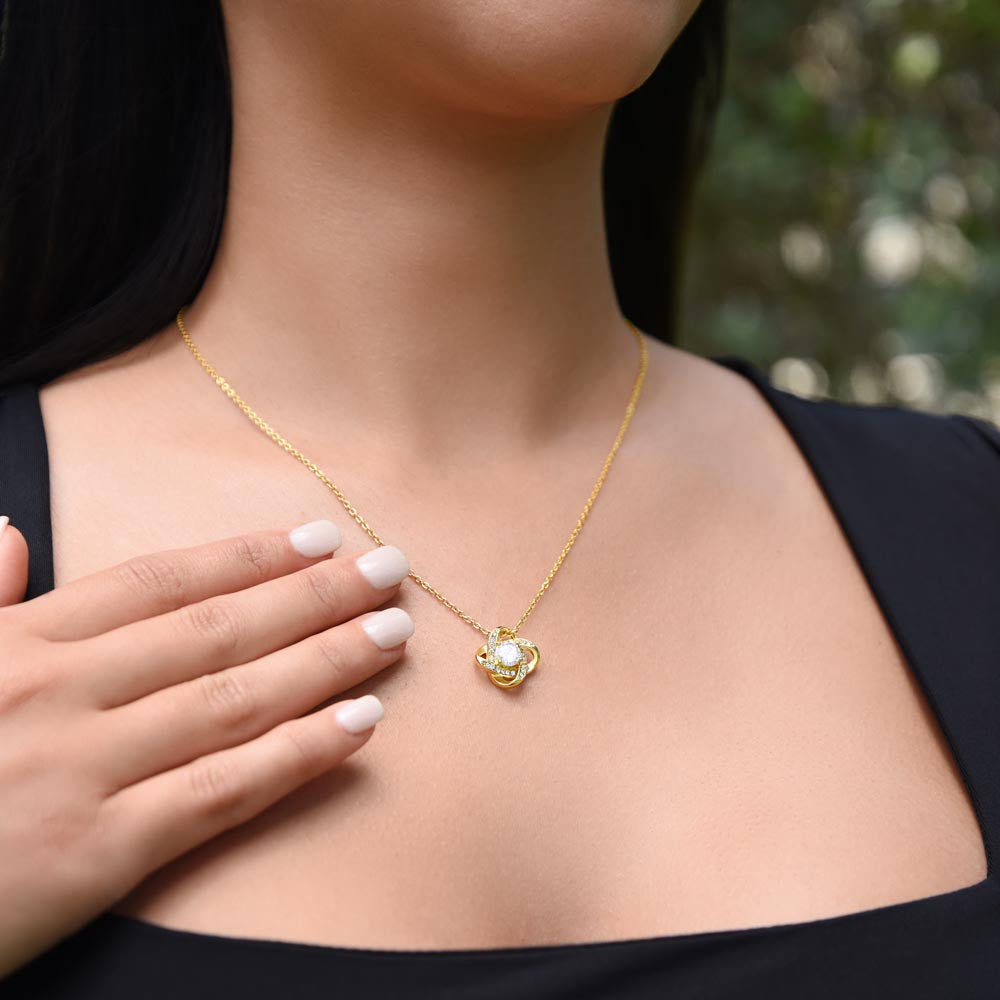 To My Beautiful Future Wife | Never Forget | Love Knot Necklace