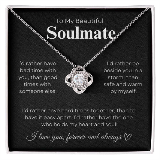Beautiful Soulmate | Love Knot Necklace