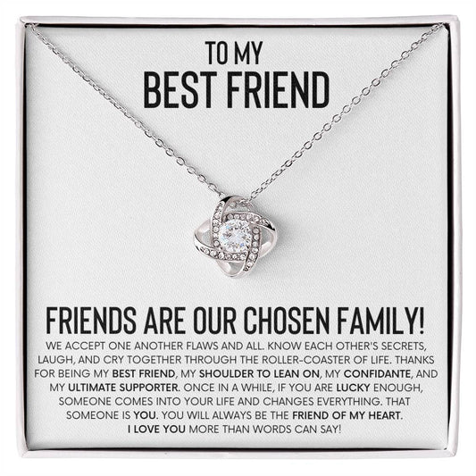 To My Best Friend | Chosen Family | Love Knot Necklace
