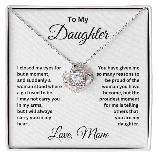 To My Daughter | Love Knot Necklace