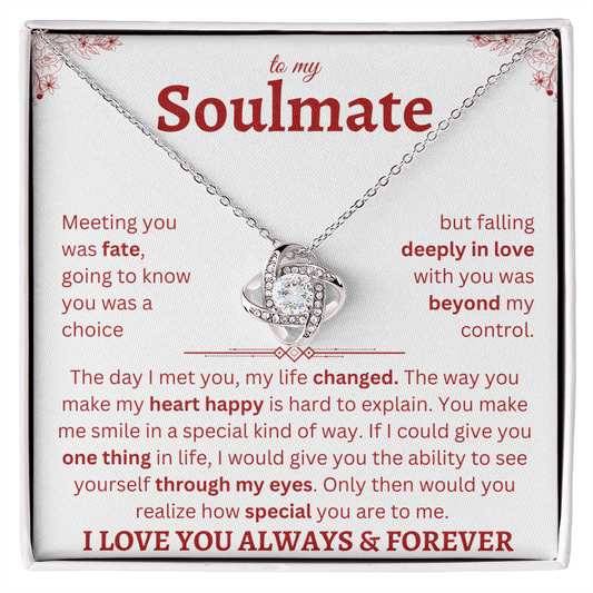 to my Soulmate W&R : Love Knot Necklace