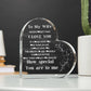 To My Wife Heart Acrylic Without Stand