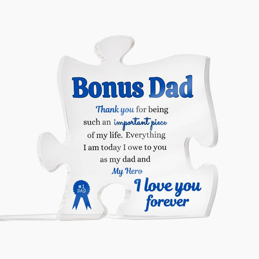 Bonus Dad | #1 Tag | Puzzle Acrylic