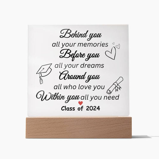 Class of 2024 Graduation Acrylic Plaque