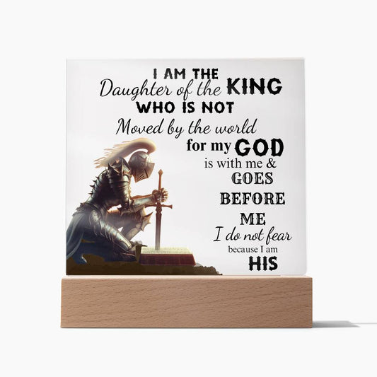 I Am The Daughter of the King | Square Acrylic Plaque