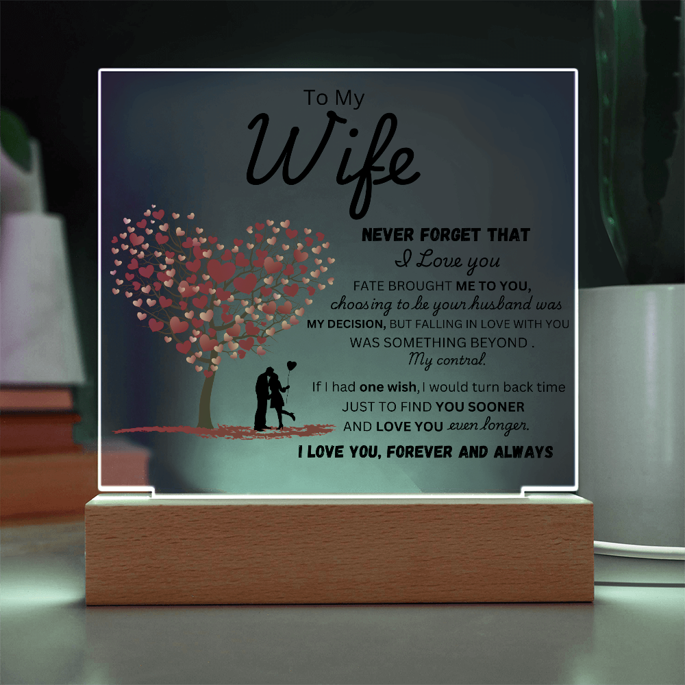 To My Wife - Finder You Sooner - Acrylic Plaque