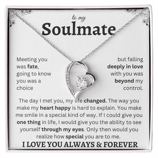 To My Soulmate | Fate | Forever Love Necklace
