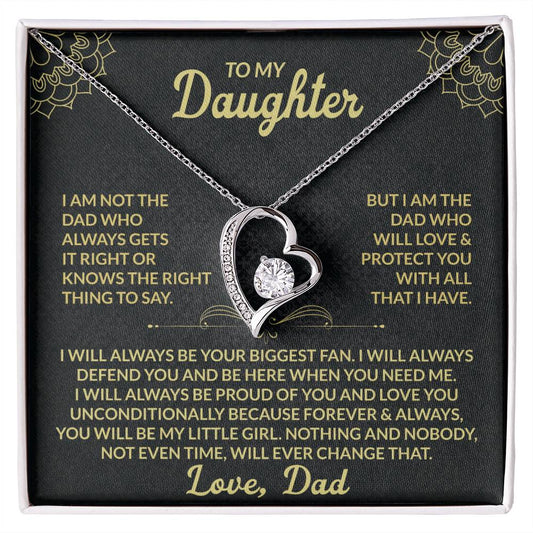To My Daughter | Biggest Fan | Forever Love Necklace