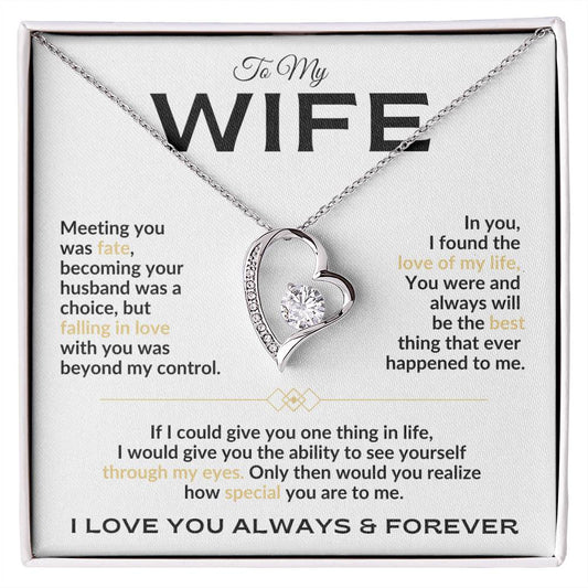 To My Wife - Forever Love Necklace Gift