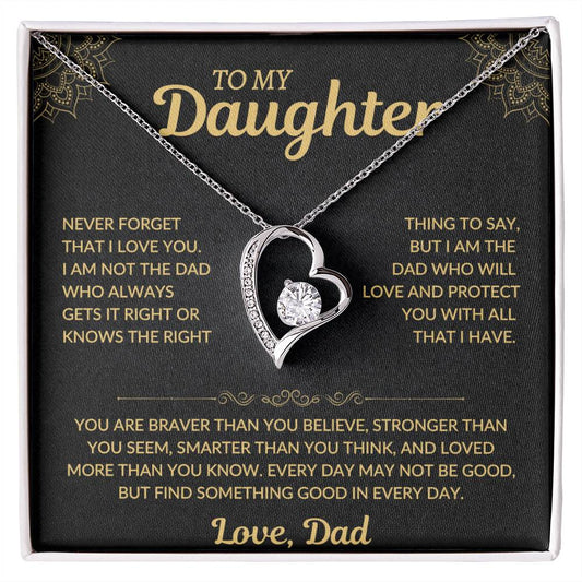 Daughter | Braver Than You | Forever Love Necklace