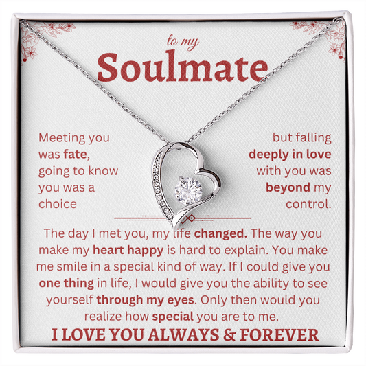 to my Soulmate W&R : Forever Love Necklace