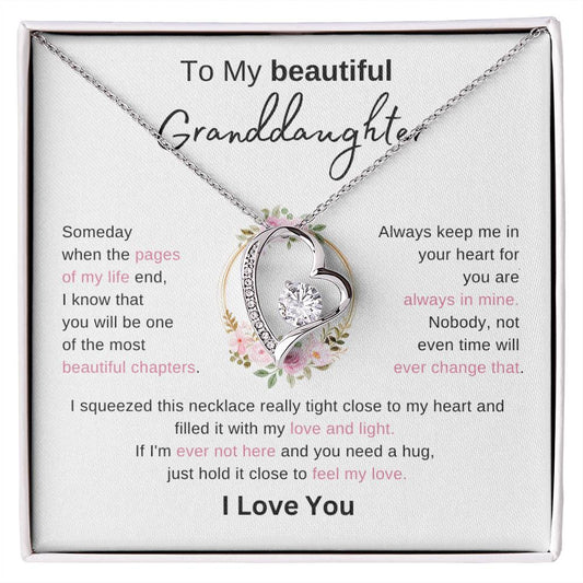 To My Beautiful Granddaughter | Forever Love Necklace