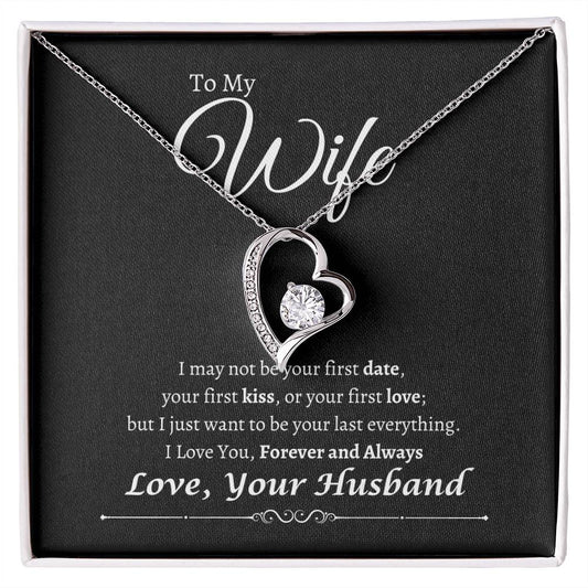 To My Wife Anniversary | Forever Love Necklace BW