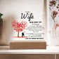 To My Wife - Finder You Sooner - Acrylic Plaque