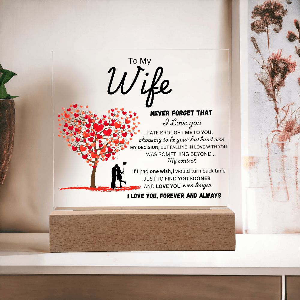 To My Wife - Finder You Sooner - Acrylic Plaque