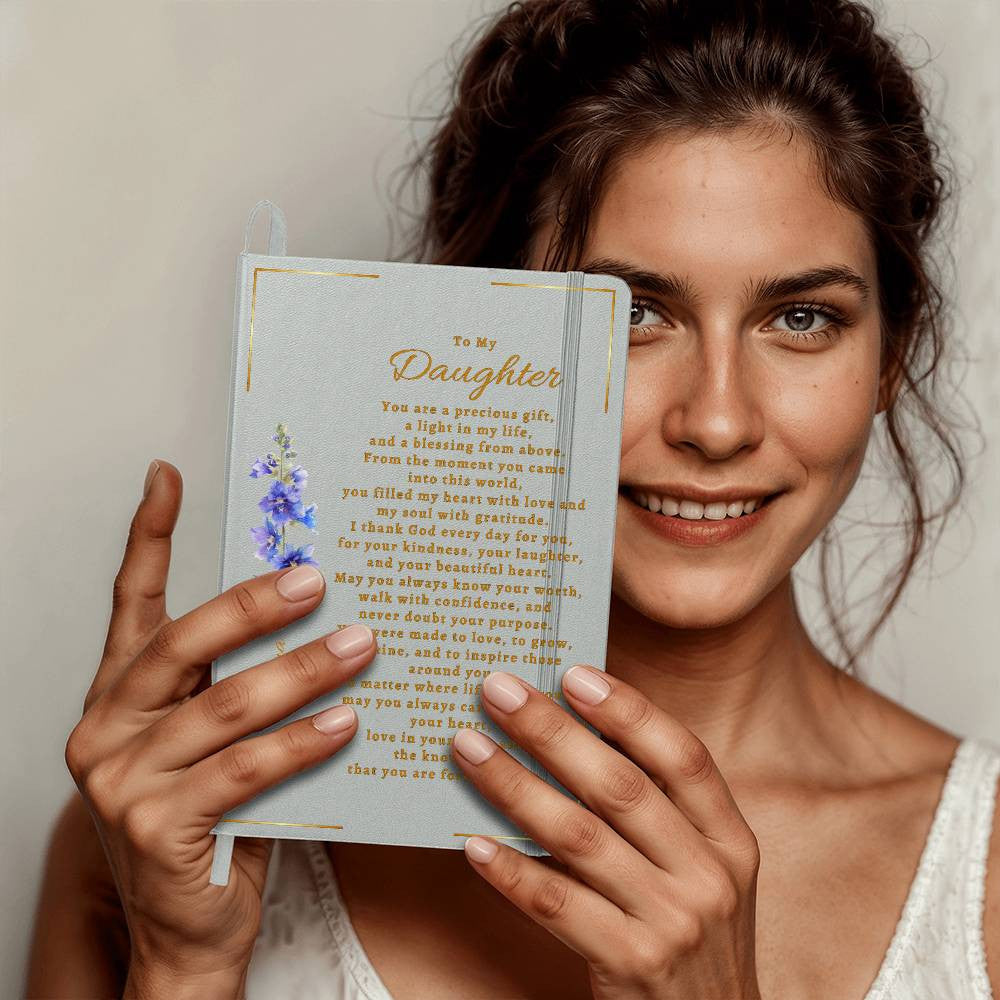 Personalized Name & Birth Flower Bound Journal