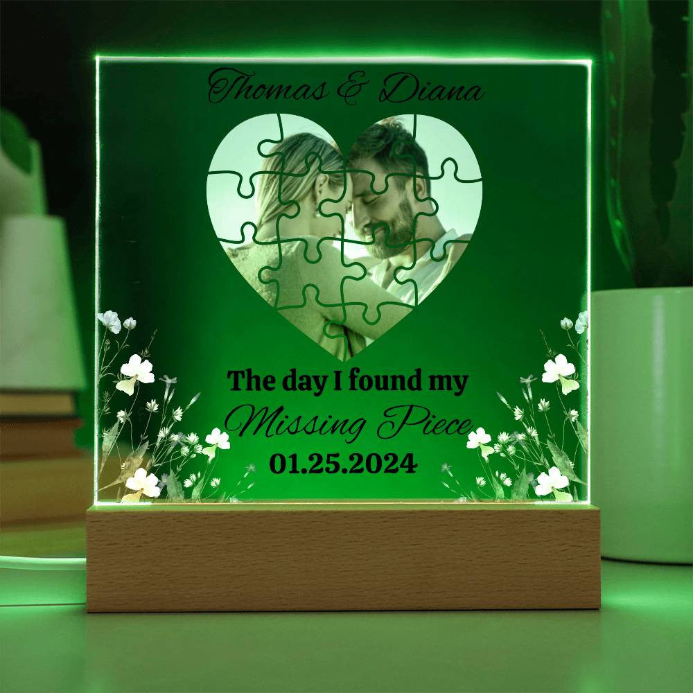 Personalized Missing Piece Acrylic Square Plaque