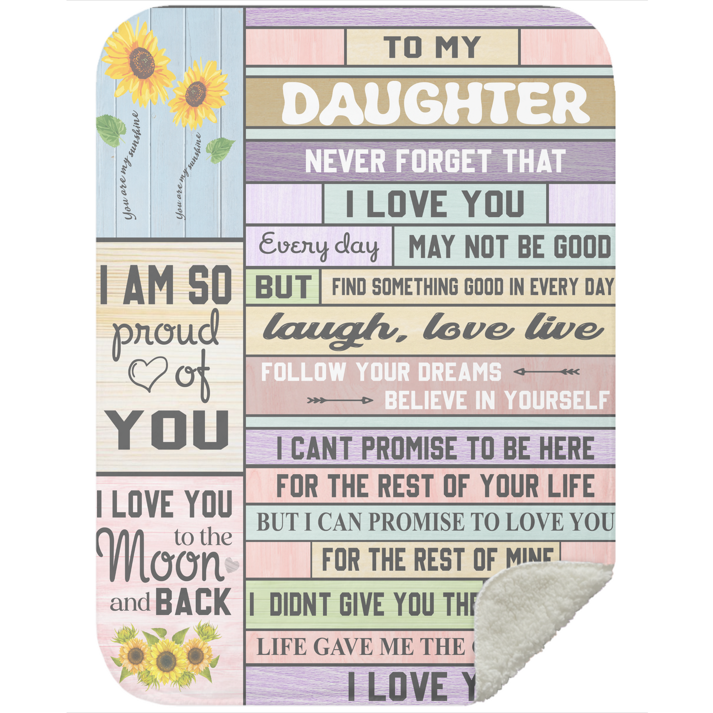 To My Daughter | Never Forget Blanket