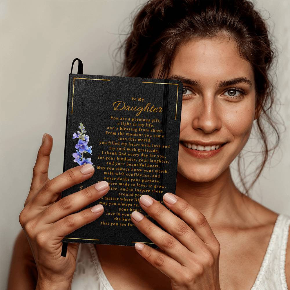Personalized Name & Birth Flower Bound Journal