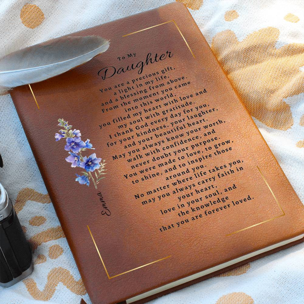 Personalized Birth Flower & Name Journal