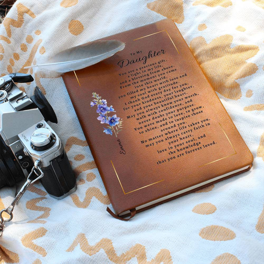 Personalized Birth Flower & Name Journal