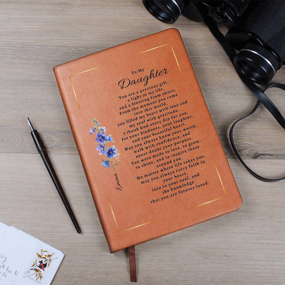 Personalized Birth Flower & Name Journal